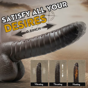 Rattlesnake 5 Vibrating 3 Thrusting Heating Function Fantastic Dildo