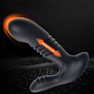 Adult masturbation retractable prostate massager —— 12 vibration frequencies