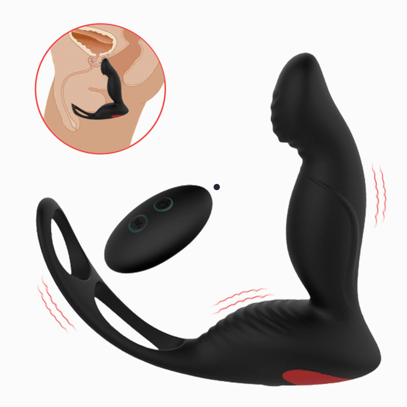 Prostate posterior massager for men——9 frequency vibration