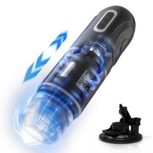 (SPECIAL OFFER) Laser -7 Thrusting Rotation Male Masturbator with Suction Cup Base - USA only!