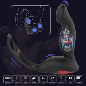 Prostate posterior massager for men——9 frequency vibration