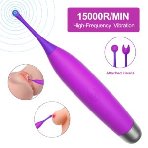 3 replaceable heads G-spot clitoral vibrator