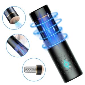 Oral Massage Vibration Masturbation Cup —— Blue Whirlwind