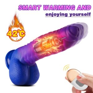 Absalom-Caterpillar 9-Inch Color-changing Intelligent Heating 3 Thrusting 5 Vibrating Dildo