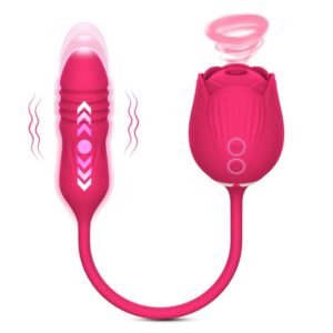 2 and 1 stretching sucking vibrator with 8 vibration modes