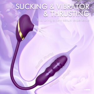 ALFA Sucking & Thrusting G-Spot Vibrator Dildo Plug