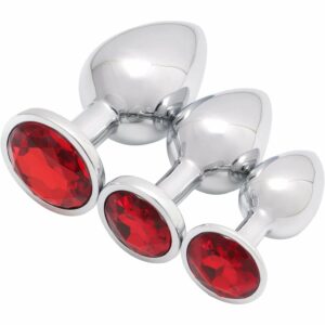 3 Pcs Luxury Jewelry Design Fetish Anal Butt Plug