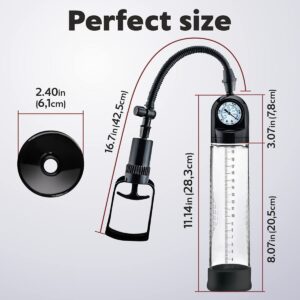 Manual vacuum penis transparent enlarger penis pump