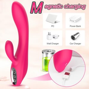 G-Spot Rabbit Vibrator Stimulator Silicone Vaginal Anal Dildo Massager for Women