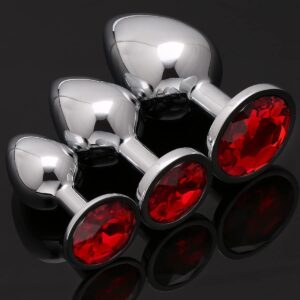 3 Pcs Luxury Jewelry Design Fetish Anal Butt Plug