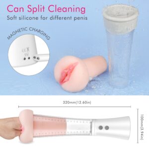 9 vibrating real vagina inverted penis pump