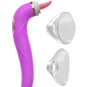 Big Size Tongue Licking Triple Stimulation Vibrator