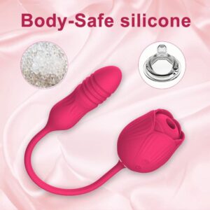 2 and 1 stretching sucking vibrator with 8 vibration modes