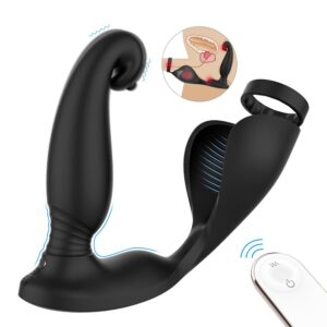 2-in-1 Waterproof Male Prostate Massager - Vibrating