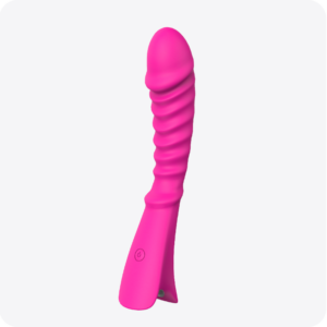 Clitoral dildo vaginal G-spot vibrator stimulator, 9 modes - purple - rose