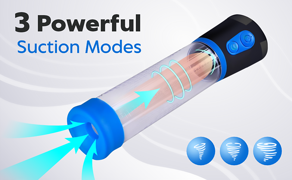 3 powerfull suction modes