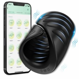 APP Control and 9 Vibration Modes Male Masturbator Penis Training Vibrator