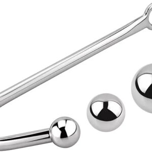Fleshline Stainless Steel Anal Hook With 3 Interchangeable Balls