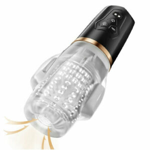 Fleshline Rocket Sucking & Vibrating Transparent Dual Motor Male Masturbation Cup