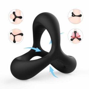 Fleshline Triangle Silicone Cock Ring For Men Erection