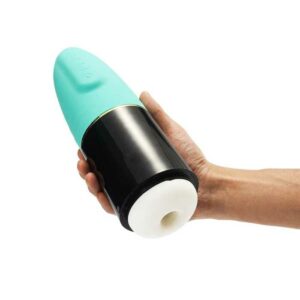 Bullet-shaped Silicone Exterior Sucking Vibration Voice Masturbator