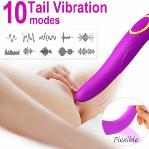 8 Suction Modes & 10 Tail Vibration Modes & 5 Licking Modes Tongue Licking Toy