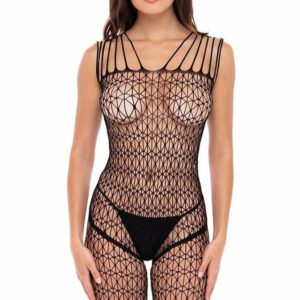 Crotchless Black Bodystocking