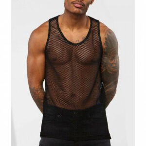 Sexbuyer Black Mesh Tank Top S-XXL