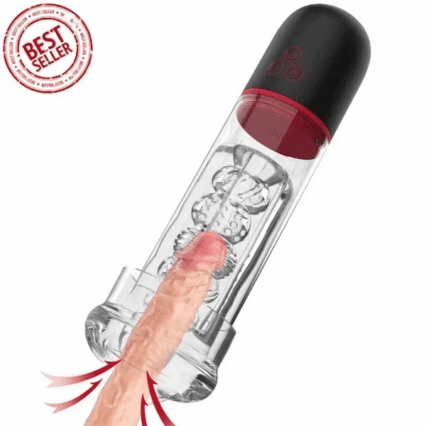 Fleshline 9 Vibrating Sucking Male Masturbator Penis Enlargement Pump