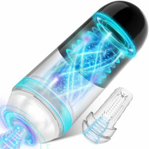 A1 - Realistic Textured Pocket Pussy Vagina Oral Male Stroker with 5 Suction & 10 Vibration Modes