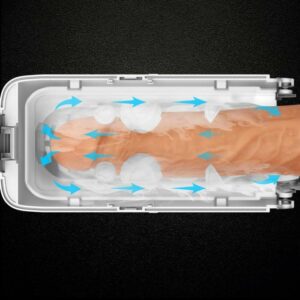 3D Transparent Channel Vacuum Suction Masturbator