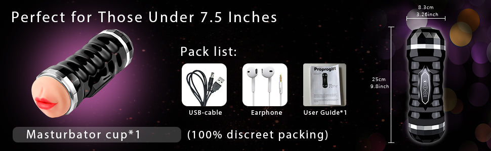 Package of Sohimi's pocketpussy is including an USB charger, an earphone and an user guide