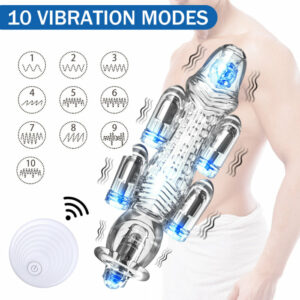 Male Masturbation Bullet Glans Vibrator Penis Massager Male Delay Ejaculation Lasting Penis Trainer Adult Sex Toy Vibro Ring