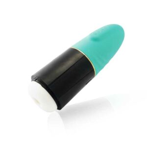 Bullet-shaped Silicone Exterior Sucking Vibration Voice Masturbator