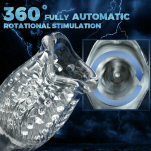 TORNADO Male Masturbator 5-Frequency Rotation 10 Speeds Vibration Oral Sex Cup