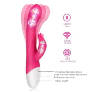 LEVETT 64 Vibration Rabbit Vibrators For Women Dildos Erotic Sex Toys femme Clitoris Stimulate Magic Vagina G Spot Wand Wibrator