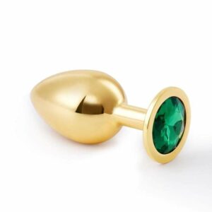 3.9 Golden Metal Gem Anal Plug