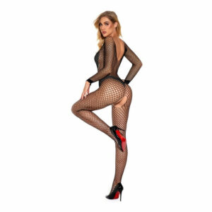 Seamless Bodystocking With Open Crotch