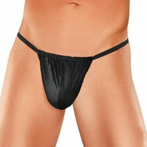 Male Power Posing Thong Black