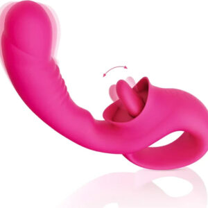 Fleshline G-spot vibrator offers 10 licking and vibration patterns for women