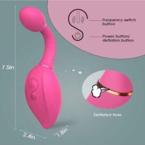 YUANSE 7-Frequency Inflatable Anal Vibrator