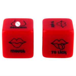 Fleshline Red Color 6-sided Fun Dice Combination Action Posture Color Dice Entertainment Provocative Products