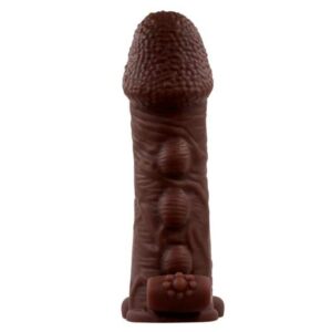 5.7'' 10 Vibrations Rough Glans Bumps Hollow Penis Sleeve