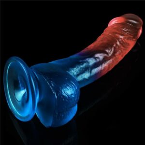 Lovetoy 8 Inch Suction Cup Multicolor Lifelike Dildo