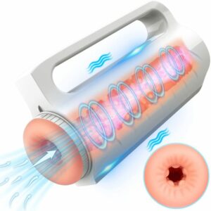 Male Masturbator with Suction & Vibration, Realistic 3D Textured Vagina Stroker, Sex Toys for Men