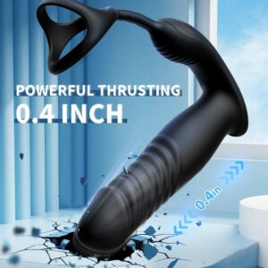 Fleshline 6 Mode Prostate Massager with Cock Ring, App and Remote Control for Couples