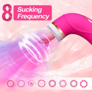Fleshline Clitoral Sucking Vibrator Sex Toys with 8 Sucking and 5 Licking Vibrations