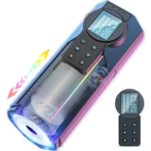 2024 New Male Masturbator: 10 Thrusting & 10 Vibrating Modes, LCD Display, Electric Penis Pump