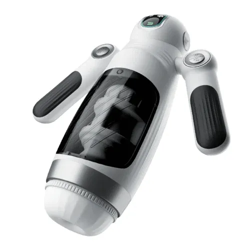Fleshline™ 7 Telescopic Squeezing 12 Vibration Masturbator Experience More Authentic Piston
